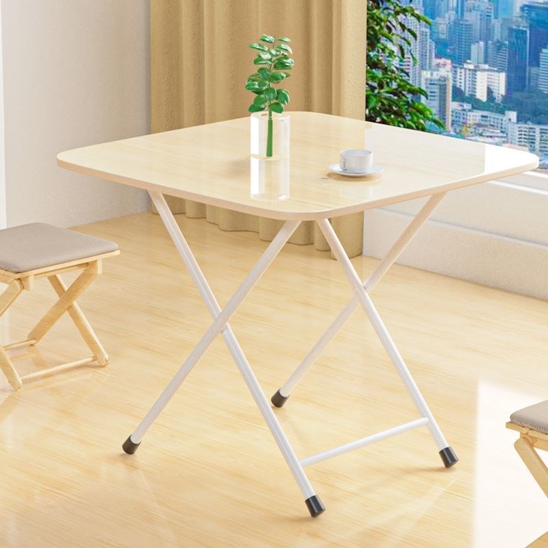 折叠桌靠边站餐桌简易家用吃饭小方桌租房摆摊简S约便携长方形桌