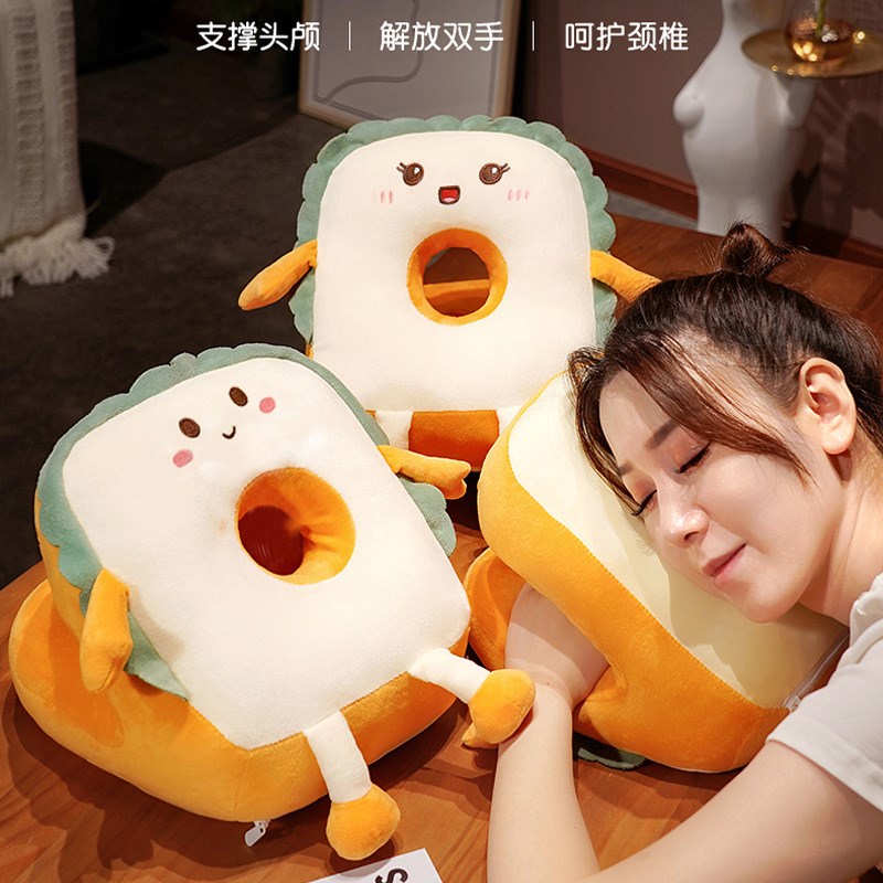 工位睡觉神器中h午抱枕专用大人值夜班课桌午睡枕趴睡枕教室小学