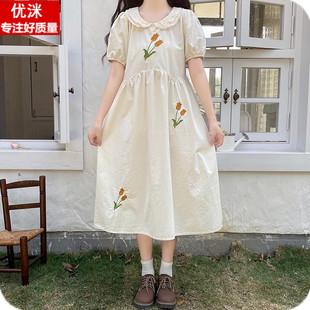 13岁女s孩学院风洋气甜美裙子15初中生森系小清 女大童连衣裙夏季