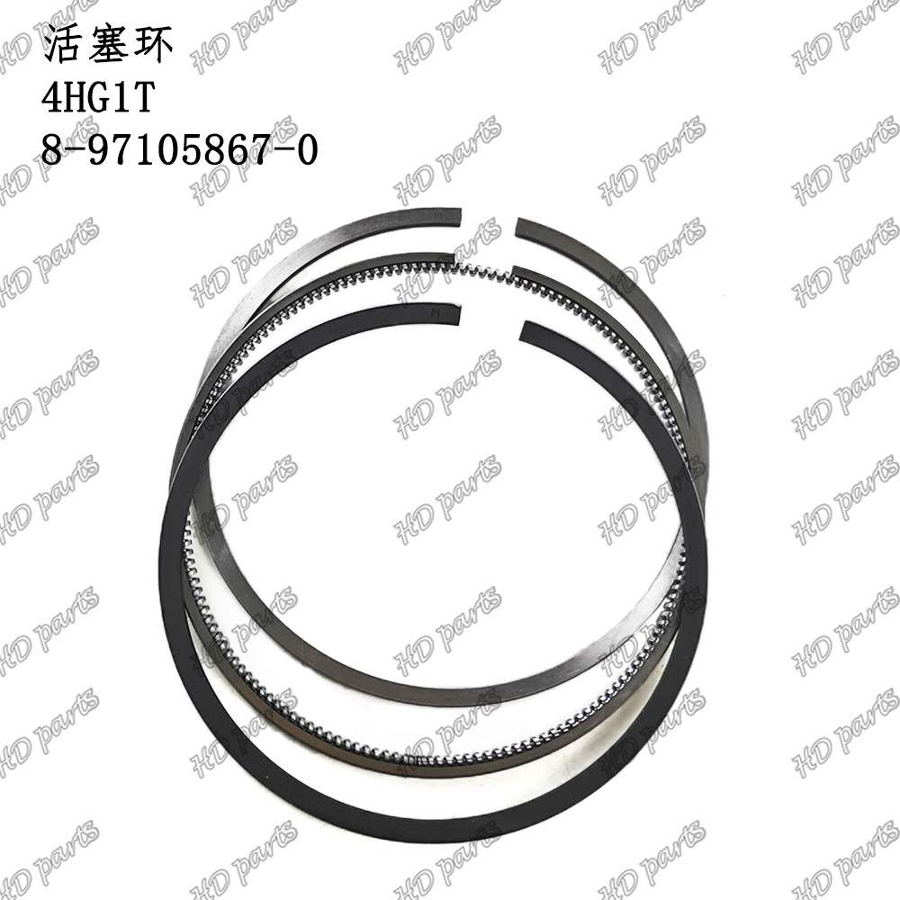 挖掘机 发动机配件 五十铃适用 活塞环 4HG1T 8-97105867-0