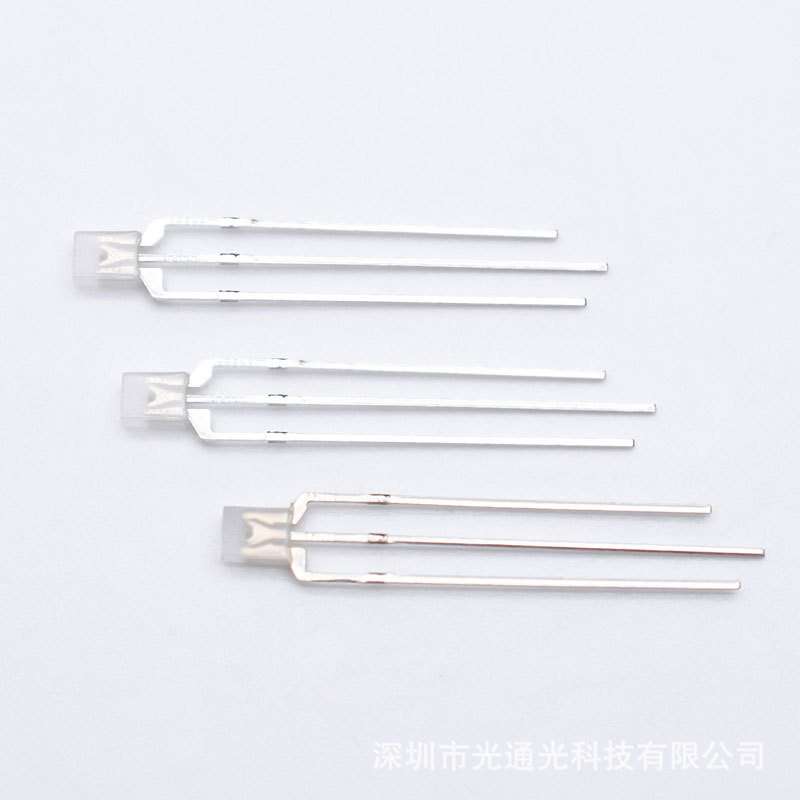 方形234/2*3*4mm雾状红蓝红绿红翠绿双色led指示灯珠共阴共阳直插