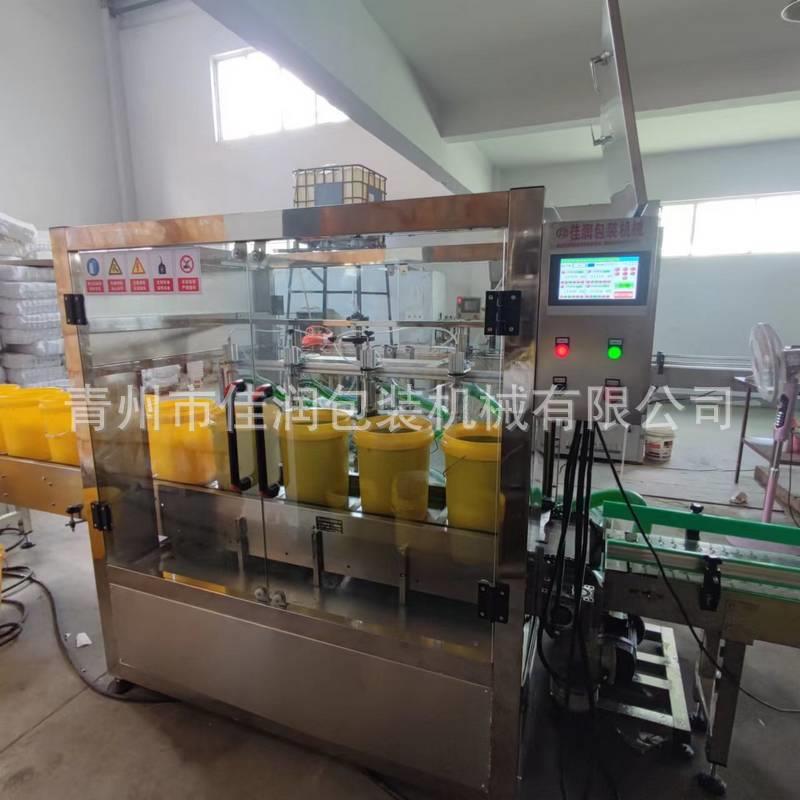 车用尿素灌装机 防冻液桶装称重灌装机 润滑油粘稠液体灌装生产线