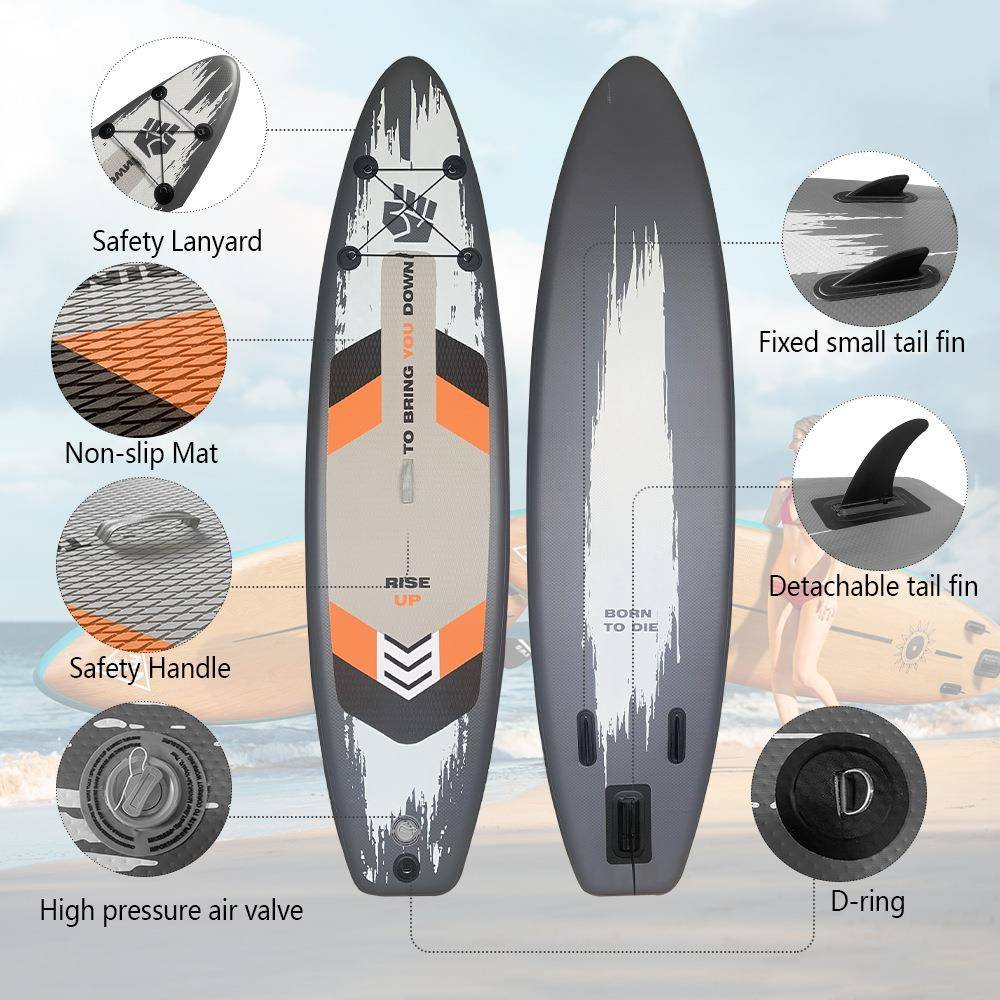 充气式冲浪板站立式桨板浆板加厚防滑娱乐板运动SUP划水板