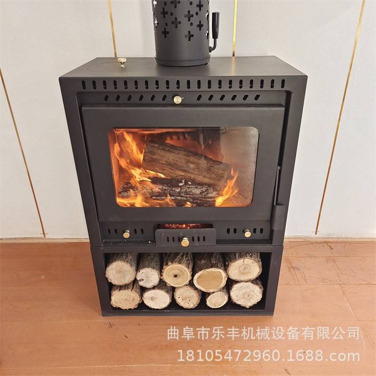 真火燃木壁炉 柴烧水民宿农村家用客厅室内取暖炉 无烟柴火炉