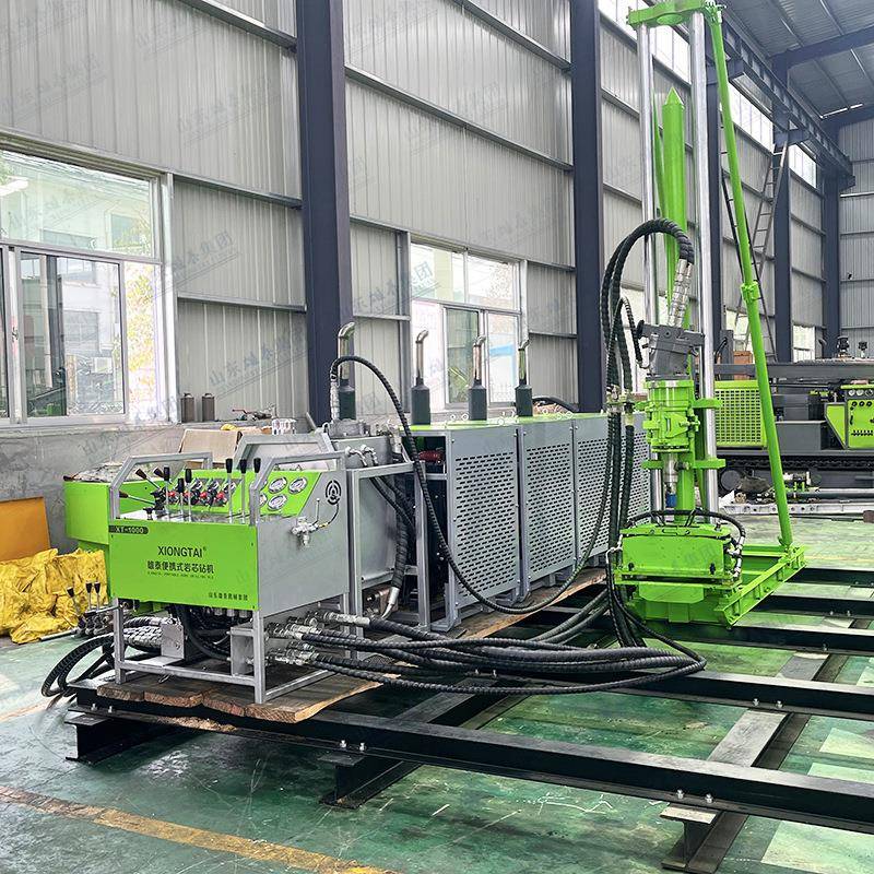 全自动液压钻机双管钻孔绳索取芯机 履带模块式深孔勘探打孔设备