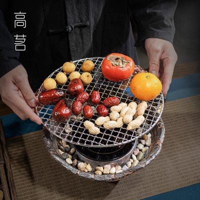 围炉煮茶装备工具配件电陶炉炭炉烤茶套装日式家用室内全套茶壶
