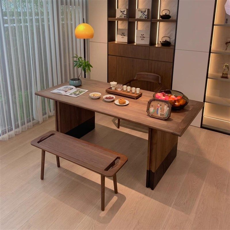 新中式禅意白蜡木泡茶桌家用客厅阳台实木茶桌椅组合茶室会客茶台,住宅家具,家用茶台/茶桌,淘宝优惠券,粉丝福利购,淘宝优惠卷