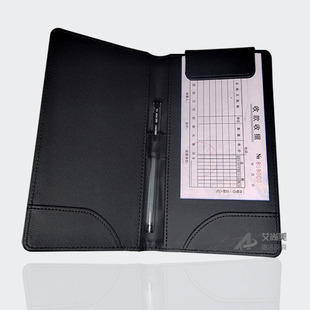 高档皮革收银夹结帐夹收银本买单夹酒水单夹点单夹结帐本票据单夹