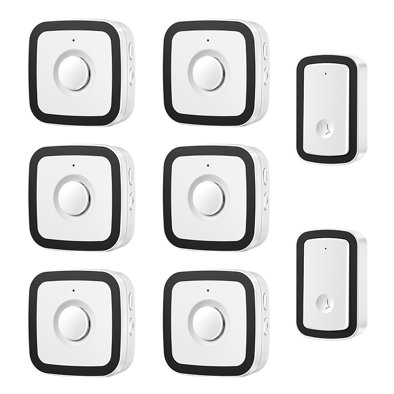 门铃无线家用智能超远距离电子遥控玲二拖M六老人呼叫器插电提示