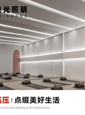 魅光照明 定制LElD灯带高显色防眩软灯条客厅卧室吊顶暗槽220v线