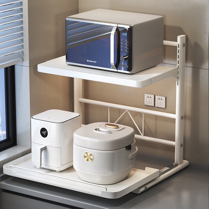 微波炉置物架厨房台面多功能桌面分层空气炸锅电饭煲烤箱收纳架子,厨房/烹饪用具,微波炉置物架,淘宝优惠券,粉丝福利购,淘宝优惠卷