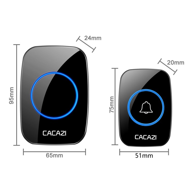 无线门铃家用直流用电池款简易室E外防水电子智能遥控三拖三简单