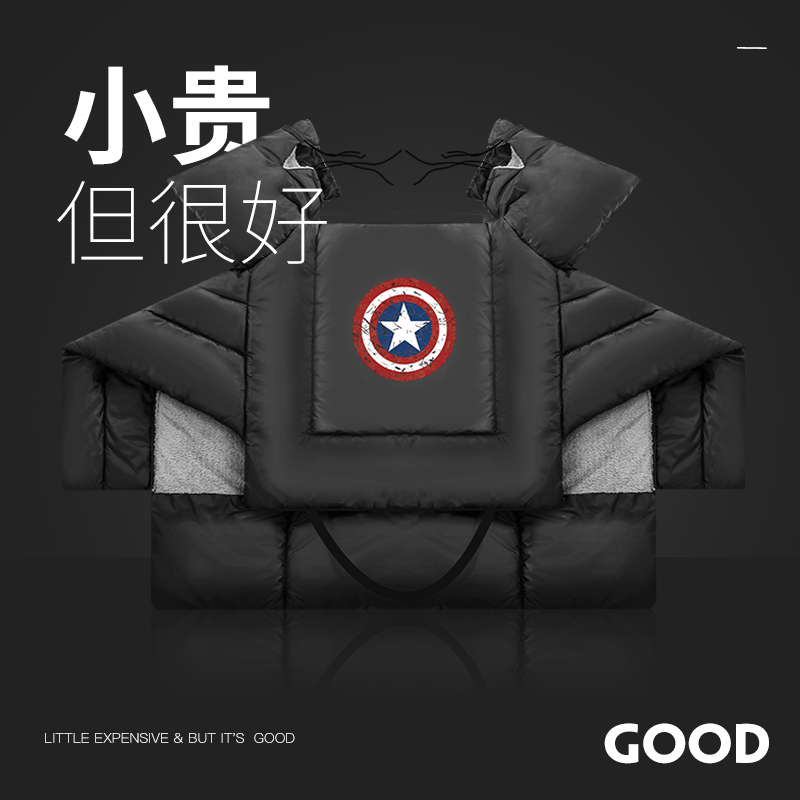 电动车挡风被冬季防风罩加绒加厚电瓶电车L摩托保暖防寒衣防水防