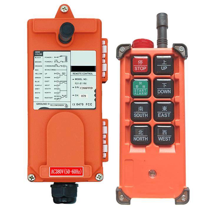 玉鼎驱动航空起重机电动葫芦工业无线遥控F21-E1B菇头急停按钮