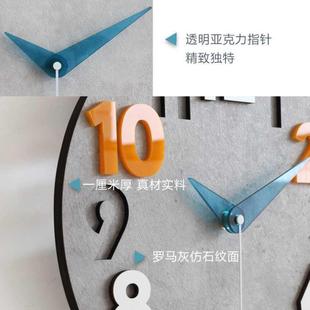 创意潮流轻奢挂钟客厅家用时尚 简约现代卧室挂表静音个性 大气钟表