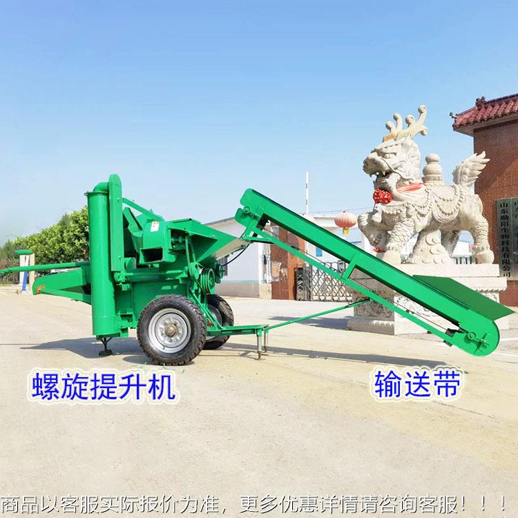 玉米马粒脱机 米可折叠进料输送带移动型苞脱DPU粒机15力柴油机