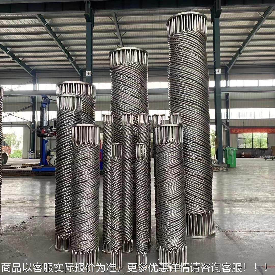 不热锈钢管壳化工冷凝管SG.0.08空气预热换器烟气双螺纹缠绕热器