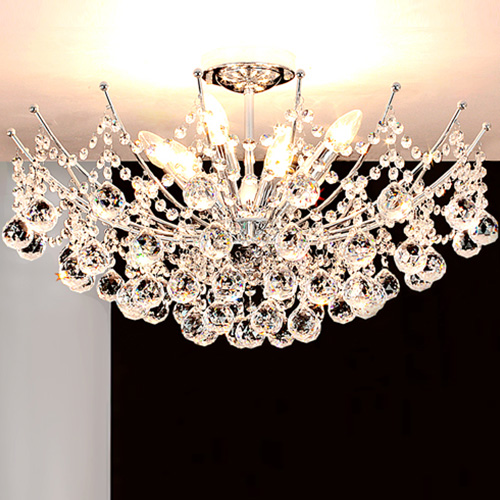 轻奢大气客厅水晶灯现代简约欧式餐厅灯美式圆形卧室吸顶灯饰套餐