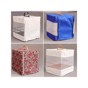 鸟笼蚊帐方笼布鸟笼配件用品笼衣绣黄鸟笼罩颠颏贝子红子鸟笼衣