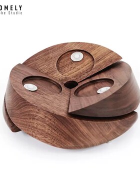 速发宏微地e球书房客厅摆件手工桌面地球仪黑胡桃木新居礼物现代