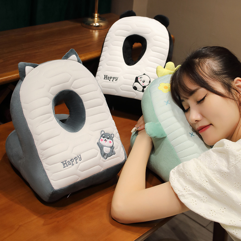 可爱女生睡觉神器午睡枕趴睡枕抱枕办G公室靠枕小学生午休颈枕卡