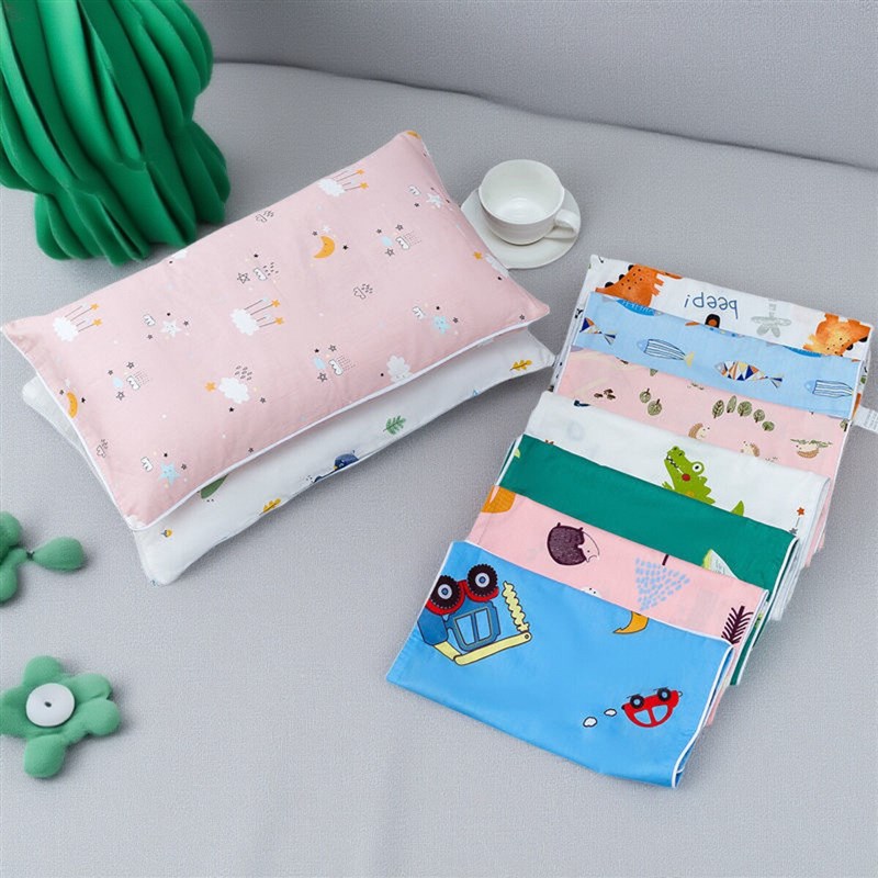 儿童纯棉枕套卡通婴儿全棉枕头27*45小号枕芯套60x40幼儿园枕头套