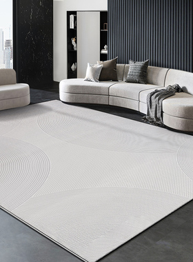 地毯客厅茶几毯轻奢高级感灰色天津沙发垫客厅地毯卧室床边毯房间