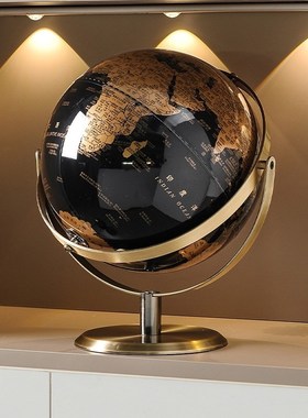 轻奢地球仪3d立体办公室桌面摆件创意客厅家居酒柜现代高档装饰品