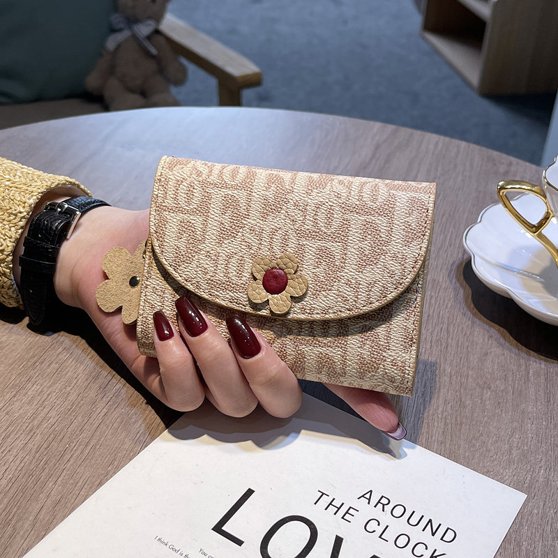 软皮钱夹女士2023新款时尚钱包女折叠迷你短款卡包二合一小众设计,箱包皮具/热销女包/男包,钱包,淘宝优惠券,粉丝福利购,淘宝优惠卷