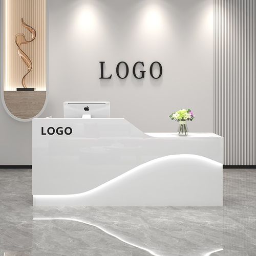 收银台简约奶茶店吧台现代简约吧台店铺小型美容院柜台前台接待台