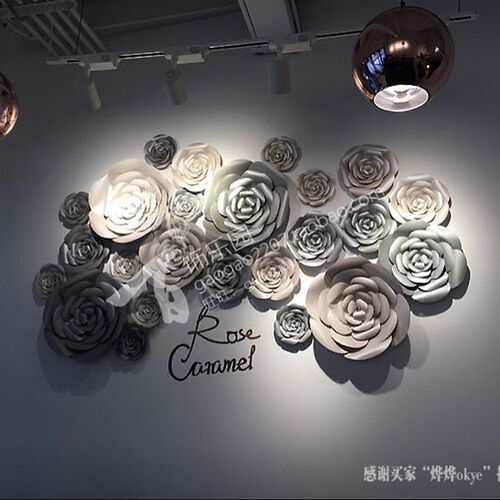 橱窗展示婚礼影楼背景活动装饰舞台道具Z022大型卡纸纸花