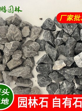 英鹏石场 公园学校地铁站用黑色水磨K石 场地户外水洗石材料