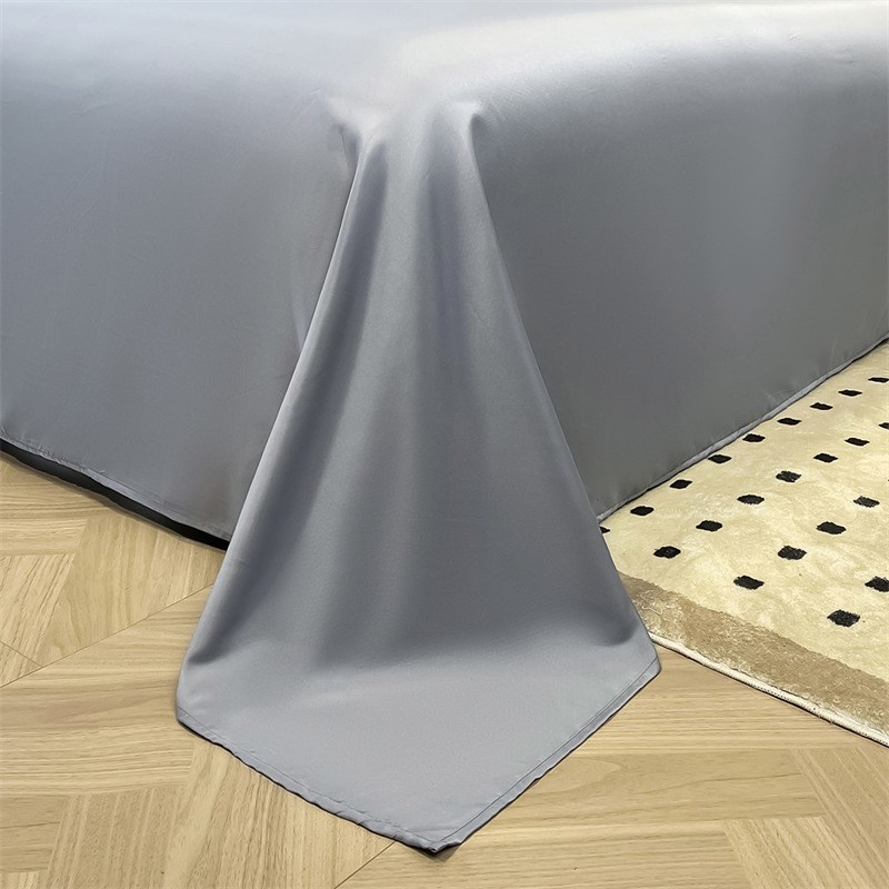 床上用品冰丝单品床单单件被单双人床大尺寸四季通用纯色床单