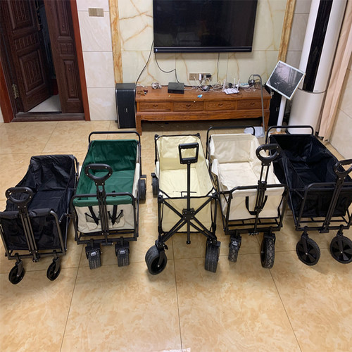 野营车推车营地推车手拉车摆摊手推拉杆车K可折叠露营车户外野餐