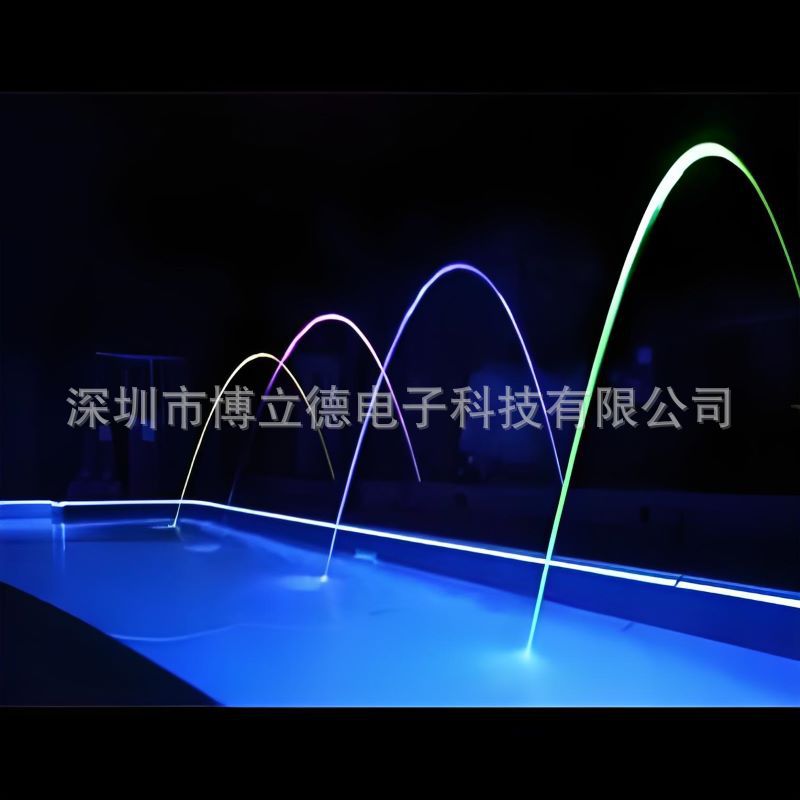 波光跳泉不锈钢呐喊喷泉瀑布景观花园广场喷泉音乐喷泉设备水景