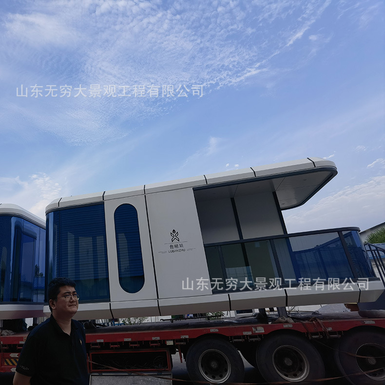 河边度假悬空太空舱民宿生产制作厂家 公园房车组合酒店主题营地