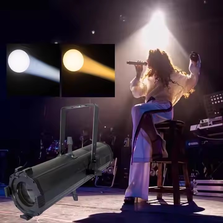 LED300W电动变焦成像灯舞蹈房变焦面光灯报告厅切割聚光灯影视灯