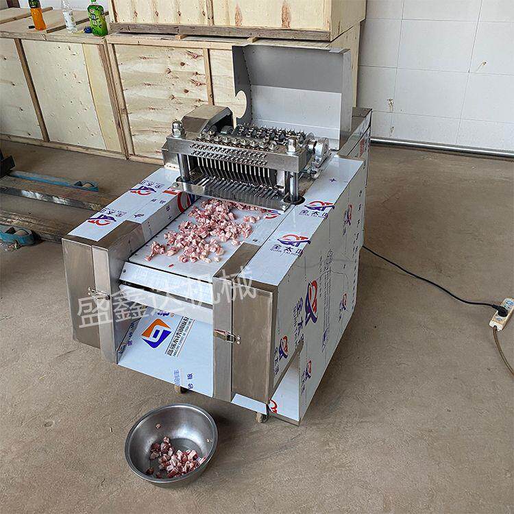 剁鸡块机全自动鸡鸭鹅块机猪脚冻肉排骨切块机商用多功能鲜肉剁块