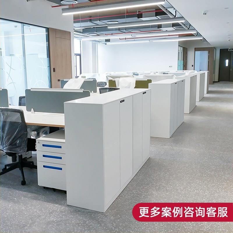 办公室桌边柜资料文件铁皮矮柜密码锁800宽1200宽档案柜子信报箱
