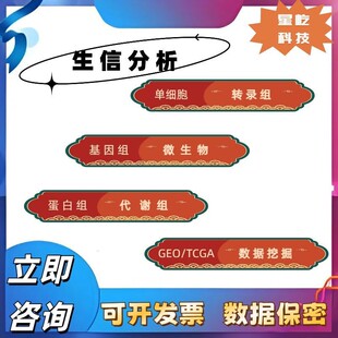 GEO多组学联合分析实验标书科研思路单细胞转录 生信分析服务TCGA
