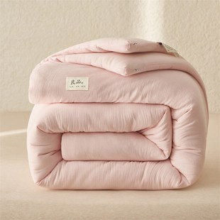 肥子妈A类皱皱纱大豆被柔软家用春秋被冬被宿舍学生家用被子