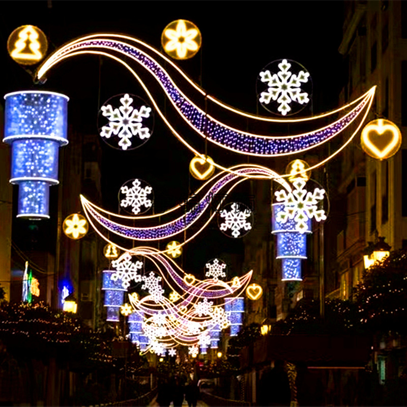 梦幻灯光节工厂制造商宇锦照明LED过街图案造型定做 厂家