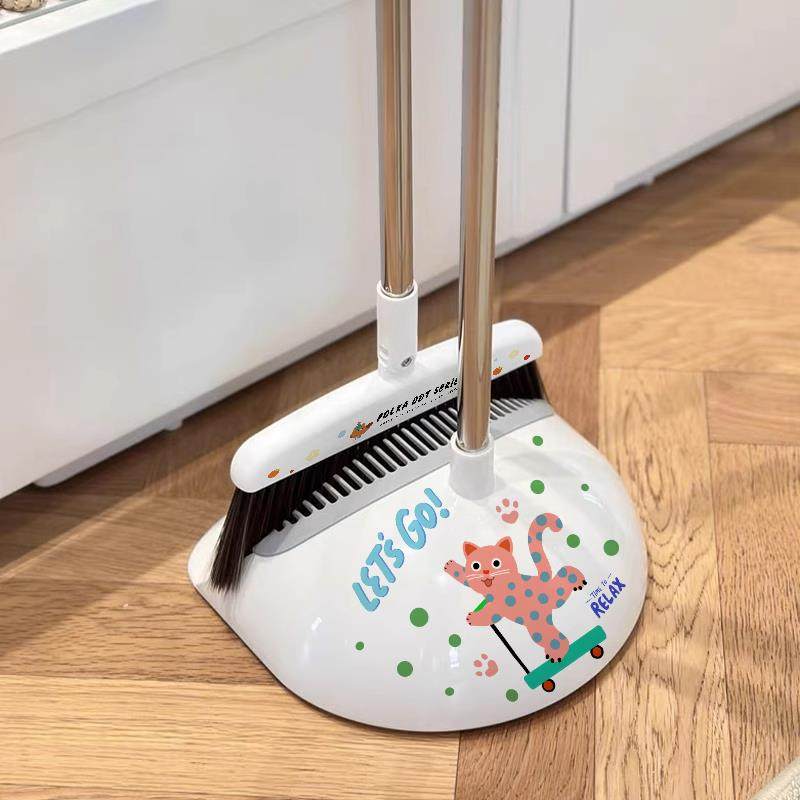 MEISD/美世达扫把簸箕套装家用清洁工具懒人磁吸软毛扫帚簸箕组合