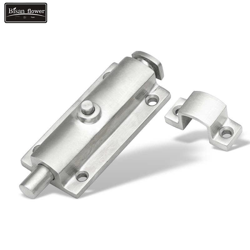 自动弹簧门闩304不锈钢工业柜门404 406 506按钮式表面安装4英寸