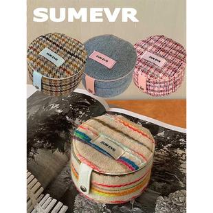 双层蛋糕 SummerEver 首饰盒小众迷你便携旅行珠宝饰品收纳盒