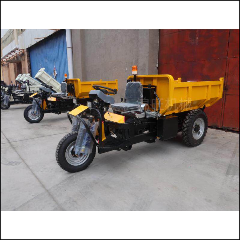 工程柴油自卸三轮车 3吨载重液压翻斗建筑工地拉混凝土矿用运输车