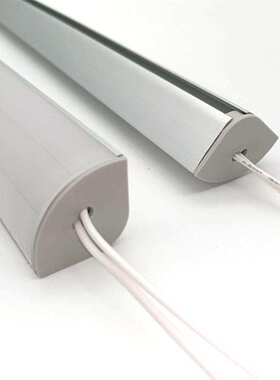 灯超市橱柜220jv柜台铝客厅双排明装长条展柜条吊顶角直角槽硬阴