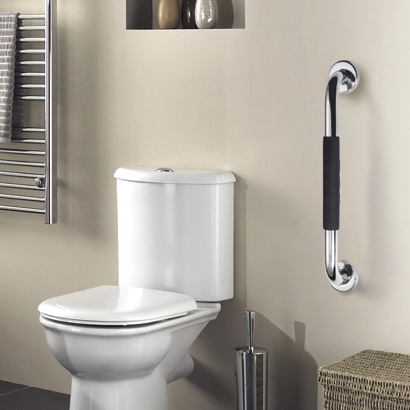 304不锈钢硅胶扶手楼梯卫生间栏杆浴室厕所拉手马桶护栏把手家用