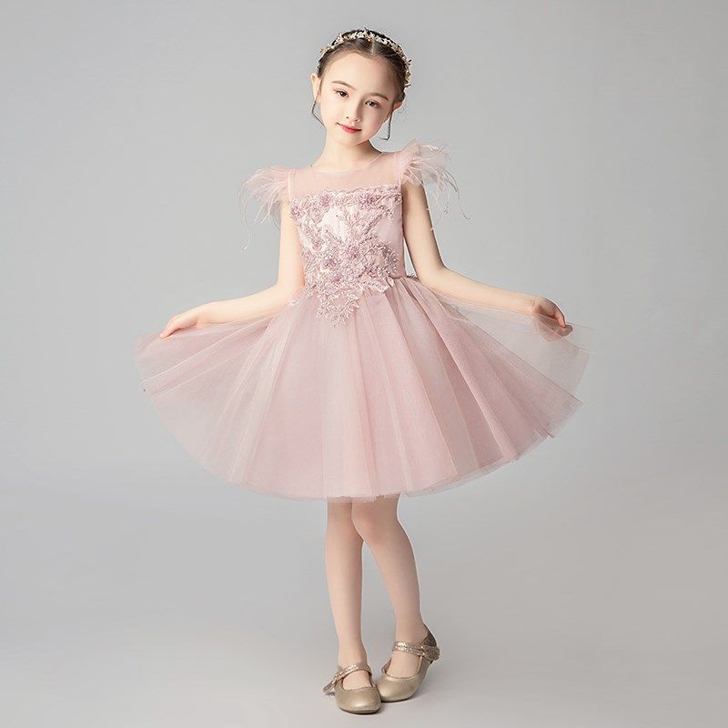 女童礼服裙蓬蓬纱花童公主裙儿童晚礼服主持人走秀钢琴演出服洋气,童装/婴儿装/亲子装,儿童礼服,淘宝优惠券,粉丝福利购,淘宝优惠卷