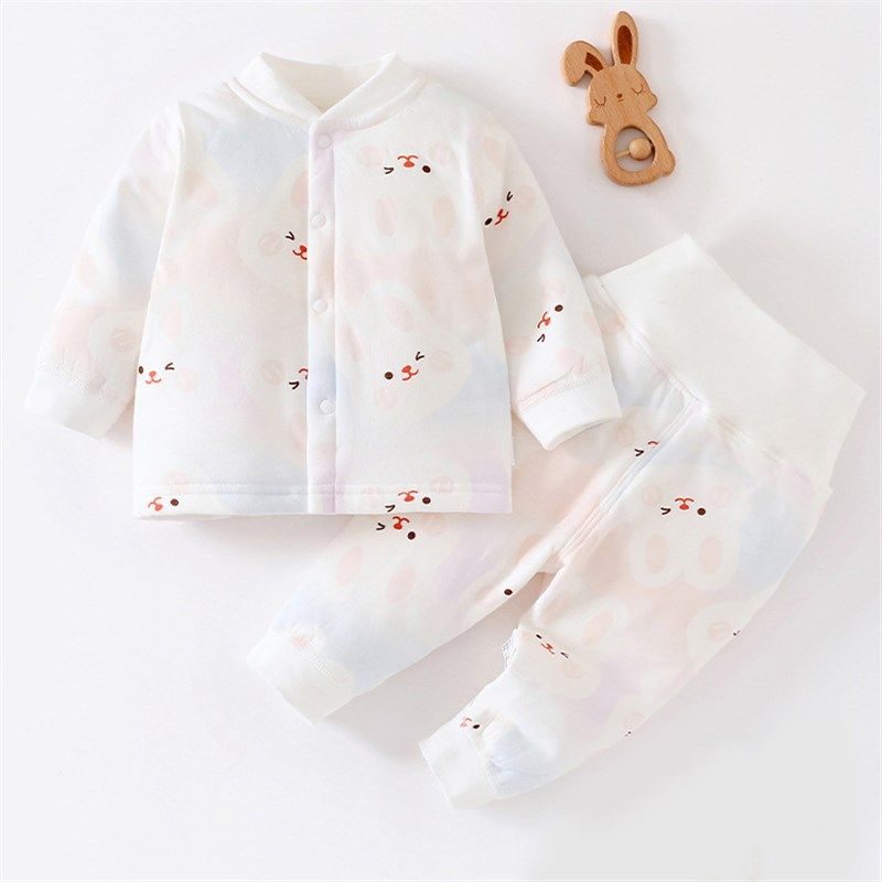 婴儿秋冬季衣服分体秋衣套装纯夹棉保暖外穿男女宝宝儿童早秋40克,童装/婴儿装/亲子装,套装,淘宝优惠券,粉丝福利购,淘宝优惠卷